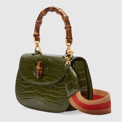 borsa gucci bamboo coccodrillo prezzo|Borse Gucci d'Occasione .